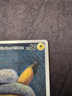 Pikachu with Grey Felt Hat SVP 085 Van Gogh Museum Promo Pokemon Card - Image 4