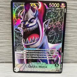 One Piece Gecko Moria TCG Foil Alt Art OP06-080 Leader Wings Of The Captain - Image 1