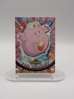 CHANSEY #113 - Topps Blue Logo - TV Animation - NON-HOLO - POKEMON CARD - NM/M - Image 1