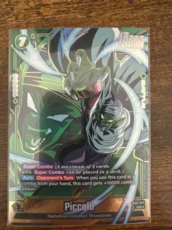 Piccolo FB08-065 Gold Alternate Art Saiyan's Pride Dragon Ball English Card Fusi - Image 1
