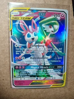 Pokemon TCG Gardevoir & Sylveon GX Holo Card 130/214 Tag Team Unbroken Bonds - Image 1