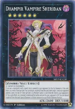 Yugioh - Dhampir Vampire Sheridan - 1st Edition NM - Plus Free Holo Card - Image 1