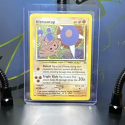 Pokemon Hitmontop Neo Discovery Holo Rare 3/75 Unlimited 60 HP Card English - Image 1