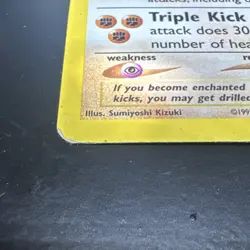 Pokemon Hitmontop Neo Discovery Holo Rare 3/75 Unlimited 60 HP Card English - Image 3