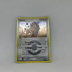 Pokemon Card - Tauros FireRed & LeafGreen 16/112 Reverse Holo Rare NM-MINT - Image 3