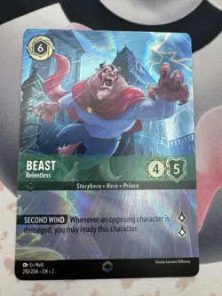 Beast 210/204 Disney Lorcana Rise of the Floodborn Enchanted Card - Image 1