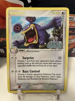 Pokemon EX Crystal Guardians Reverse Holo Rare Card 23/100 Loudred - MP - Image 1