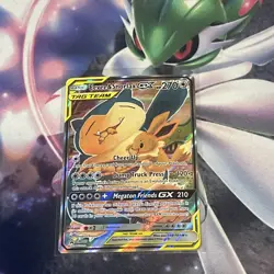 Pokemon Eevee and Snorlax GX Holo Card SM169 Promo Card - Image 1