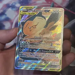 Pokemon Eevee and Snorlax GX Holo Card SM169 Promo Card - Image 4
