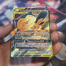 Pokemon Eevee and Snorlax GX Holo Card SM169 Promo Card - Image 5