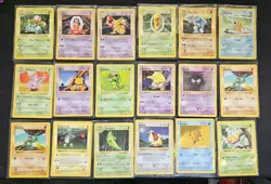 1999 Pokemon TCG Base Set Shadowless *18 Card Lot!* - Image 1