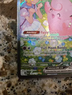 Pokemon TCG Journey Together Lillie's Clefairy EX Card 184/159 - Image 5