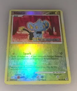 Shinx LV.7 98/130 Common Diamond & Pearl Stamped Reverse Holo Pokemon Card MP - Image 1