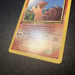 Blaine's Vulpix 065/132 Gym Heroes First Edition Pokemon Card Mint/NM Condition - Image 3