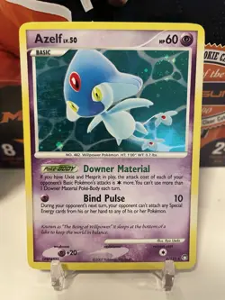 Pokemon Azelf 4/123 Mysterious Treasures Holo Rare Card English 2007 - LP - Image 1