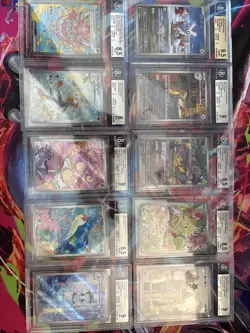 Pokemon 10x Graded Card Lot Beckett Lot # 53 - Image 1