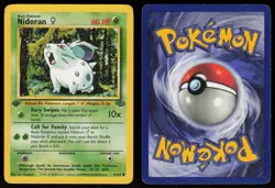 Nidoran F 57/64 Common Jungle 1st Edition Pokemon - Image 3