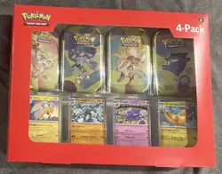 Pokemon TCG 151 Mini Tins 4 Pack + 4 Promos NIB Sealed Sams Club Exclusive NEW - Image 1