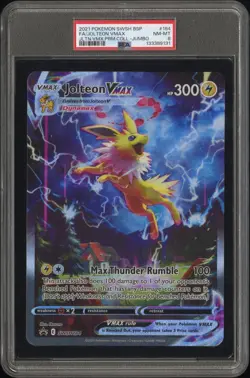 PSA 8 - 2021 Pokemon JOLTEON VMAX Premium Collection JUMBO BSP #184 (9131) - Image 1