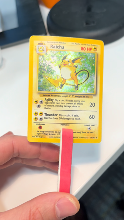 Raichu 14/102 Base Set Unlimited Holo Rare Pokemon TCG LP-MP - Image 2