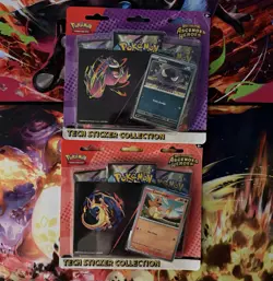 Pokemon TCG Ascended Heroes Tech Sticker Collection 2 Set GASTLY & CHARMANDER - Image 1