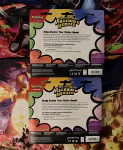 Pokemon TCG Ascended Heroes Tech Sticker Collection 2 Set GASTLY & CHARMANDER - Image 2