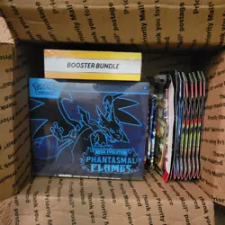 Pokemon Sealed Lot Phantasmal Flames ETB Surging Sparks Bundle Booster Packs - Image 2