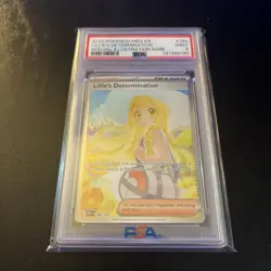 Lillie's Determination SIR #184 PSA 9 Near Mint Pokemon Mega Evolutions - Image 1