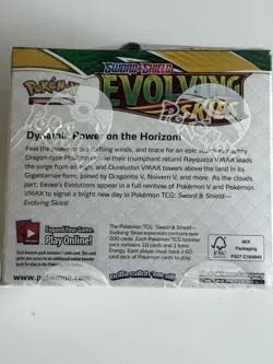 Pokemon TCG Sword & Shield Evolving Skies Booster Box W/ Acrylic Case - Image 4