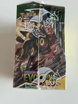 Pokemon TCG Sword & Shield Evolving Skies Booster Box W/ Acrylic Case - Image 5
