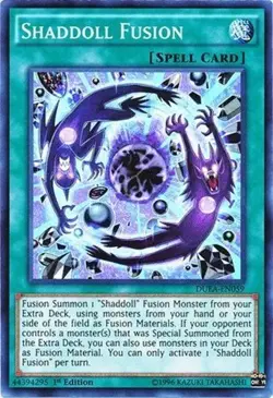 *** SHADDOLL FUSION *** 1ST EDITION ORIGINAL SUPER RARE DUEA-EN059 YUGIOH! (LP) - Image 1