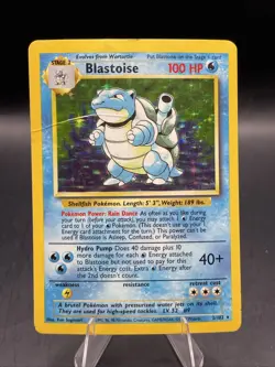 Pokemon TCG Blastoise 002/102 Base Set Holo Rare - Image 1