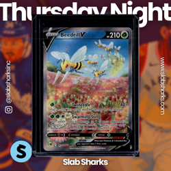 2022 POKEMON SWORD & SHIELD ASTRAL RADIANCE #161/189 BEEDRILL V ALT ART - Image 1