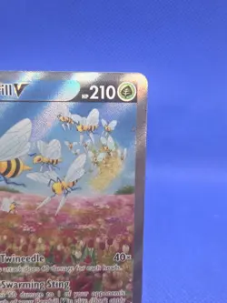 Pokemon Sword & Shield Astral Radiance Beedrill V 161/189 Alternate Alt Art NM - Image 4
