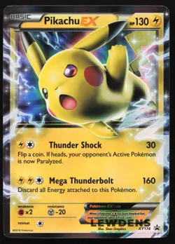 Pikachu EX - XY174 - XY Black Star Promo - Pokemon Card - 3 - Image 1
