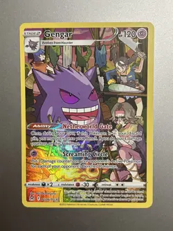 GENGAR TG06/TG30 2022 Pokemon Lost Origin Trainer Gallery Holo NM 1 - Image 1