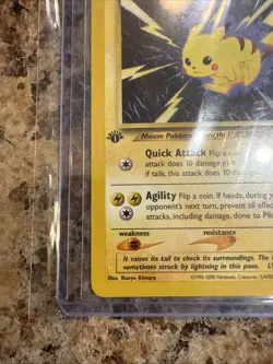Pokemon Neo Genesis 1st Edition Picachu Regular Finish 70/111 Mint! Vintage - Image 5