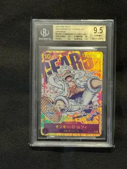 BGS 9.5 One Piece Card Game Monkey D Luffy Sec Alternative Art Op05-119 Jap - Image 1