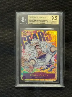 BGS 9.5 One Piece Card Game Monkey D Luffy Sec Alternative Art Op05-119 Jap - Image 3