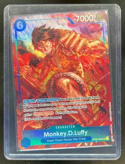 2022 One Piece Paramount War Monkey.D.Luffy Alternate Art #OP02-062 - Image 1