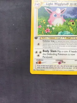 Pokemon Cards: Neo Destiny 1st Edition Uncommon: Light Wigglytuff 54/105 - Image 5