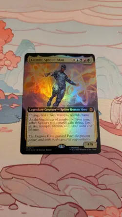 FOIL Extended Art Cosmic Spider-Man SPM 0271 Mythic MTG Marvel's Spider-Man NM - Image 1