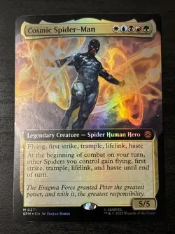MTG Cosmic Spider-Man 0271 Foil (Extended Art) Marvel's Spider-Man NM/M SPM - Image 1