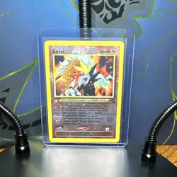 Pokemon Entei Wotc Promo Reverse Holo 34/53 Basic 80 HP Card English - Image 1