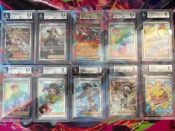Pokemon 10x Graded Card Lot Beckett Lot#54 - Image 1