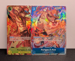 One Piece CCG Portgas D Ace Alt Art / Full Art Character Lot of Trading Cards - Image 1