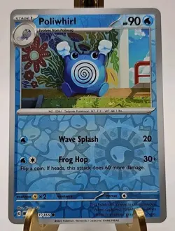 Poliwhirl 061/165 Sv: Scarlet & Violet 151 Reverse Holo NM Pokemon Card - Image 1