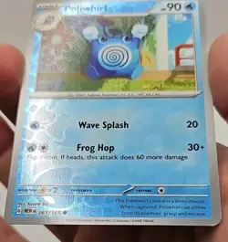 Poliwhirl 061/165 Sv: Scarlet & Violet 151 Reverse Holo NM Pokemon Card - Image 3