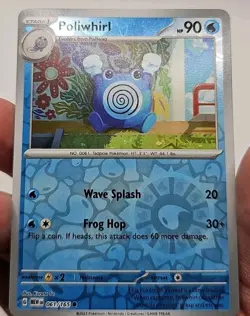 Poliwhirl 061/165 Sv: Scarlet & Violet 151 Reverse Holo NM Pokemon Card - Image 4