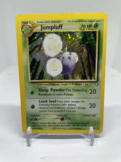 Jumpluff 7/111 Holo Rare Vintage Neo Genesis Gen 2 Pokemon Card - MP - Image 1